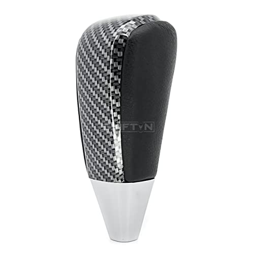 Shiftin Leather And Carbon Fiber Gear Shift Knob For Toyota Land Cruiser 4Runner Sequoia Tundra And Lexus (Black Leather / Carbon Fiber Pattern) #TOP3
