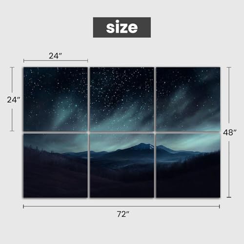 Paneles acústicos decorativos Kanworse 6 piezas 72x48 pulgadas para absorción de sonido miniatura 2
