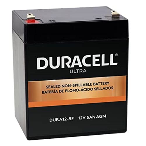 DURA12-5F DURACELL 12V 5AH SLA, UPS, Alarm, Backup Battery