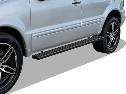Estribos negros de acero inoxidable 6in para Mercedes-Benz ML-Class miniatura 4