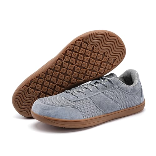 Image of Barefoot Shoes for Men, Spacious Toe Box Zero Drop Minimalist Walking Sneakers, Breathable Lightweight Non-Slip Casual Shoes