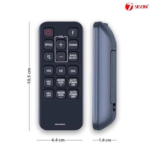 Image of 7SEVEN Compatible for Lg Soundbar Remote Control Original AKB74935621 Model Match Exactly Key by Key to Replicate Performance as Like Genuine Control