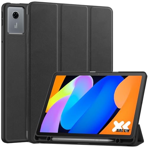 Vakarey Cover per Lenovo Idea Tab 11 Pollici Con Portapenne Ultra Sottile Intelligente Custodia Tablet,Nero