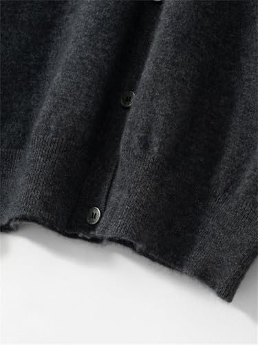 Men's V-Neck Cashmere Sweater Autumn Winter Cardigans Basic 100 Percent Merino Wool Long Sleeve Korean Style Clothing Tops3