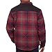 Coleman Diamond Quilted Flannel Shirt Jacket - Mens Plaid Flannel Winter Jacket for Outdoor Hiking, Camping, and Hunting Red X-Large