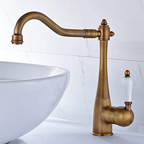 Mitigeur monotrou rétro pour créer une ambiance spa dans votre salle de bains