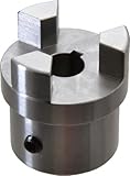 BOSTON GEAR FC20-5/8 5/8 INCH BORE, FC20, Finished W/Keyway & SS, JAW Type: Straight, Outside Diameter 2 INCH, Shaft Coupling, Steel, Torque Capacity: 470