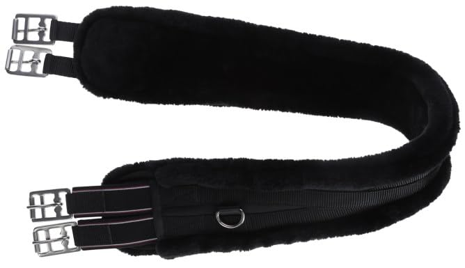 Kerbl Covalliero Sattelgurt Langgurt anatomisch Webpelz schwarz