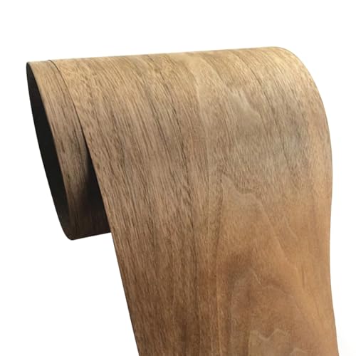 Cozylkx Fogli Di Restauro in Impiallacciatura Di Legno Naturale Da 20 Cm x 2,7 M, Rotolo Di Impiallacciatura in Legno Senza Colla Da 0,2 Mm Di Spessore per Altoparlanti Fai Da Te, Armadi, Tavoli