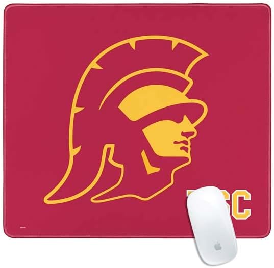 Skinit Extra Large Gaming Mouse Pad - Officially Licensed USC Gold Trojan Mascot Design with Stitched Edges, Waterproof, Non-Slip Rubber Base, Desk Mat for Keyboard & Mouse, 35.75" x 15.4" inches