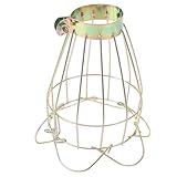 HAWILLOSCH Reptilien Wärmelampen Schutznetz aus Robustem Hitzebeständiger Lampenschirm mit...