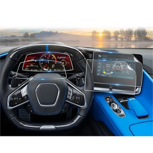 For 2024 2025 Chevy Corvette C8 ZR1 Screen Protector - (4PCS) Nano Film - Corvette 2022 2023 2024 2025 12 Inch Touchscreen & Instrument Accessories by CDEFG - Used condition - US$17.74