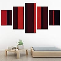 SIGNWIN 5 Panel Canvas Wall Art Abstract Architecture Modern Artwork for Home Decorations Ready to Hang - 60
