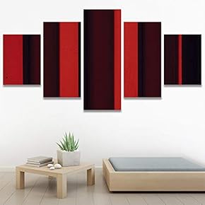 SIGNWIN 5 Panel Canvas Wall Art Abstract Architecture...