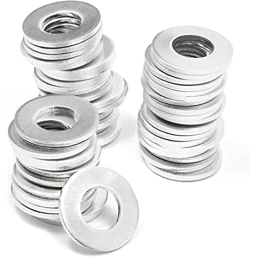 Metal Stamping Blanks for Jewelry, Aluminum Washers (0.78 In, 50 Pack)