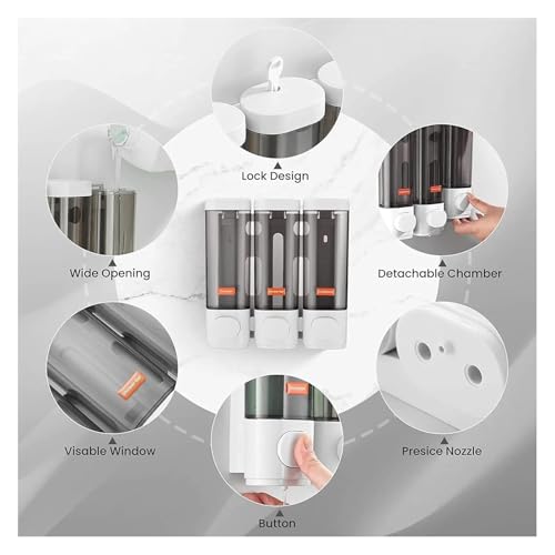 Distributeur de savon pour douche afin de simplifier la routine de lavage - 7