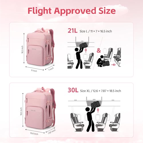 Image of RealCool 17.3 inch Laptop Travel Backpack, TSA Flight Approved Carry On Daypack | 180 Full-Open, Waterproof Wet Pocket, Compression Straps, Ergonomic Back Support, Luggage Belt, For Gym, School, Business