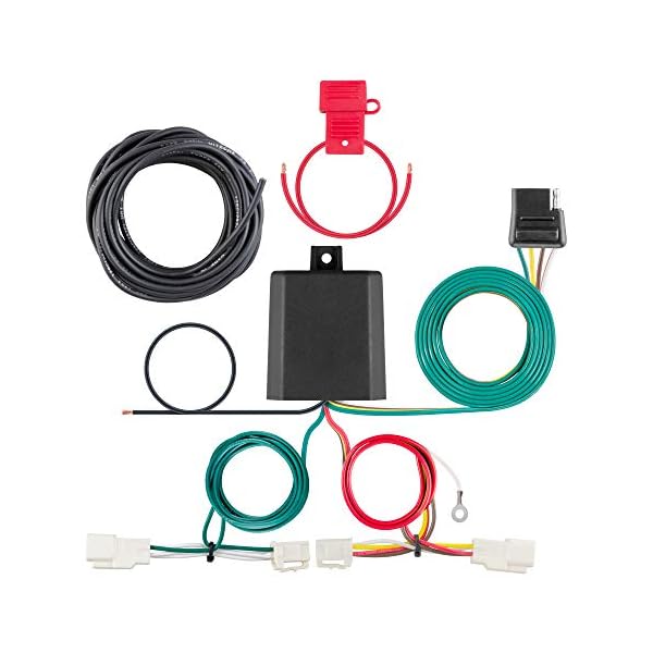 CURT 56350 VehicleSide Custom 4Pin Trailer Wiring Harness, Fits