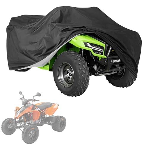 Housse de protection pour ATV en tissu 210D renforcé haute densité noir