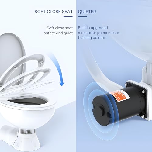 Seaflo 12V Quiet Flush Electric Toilet-Freshwater thumb #5