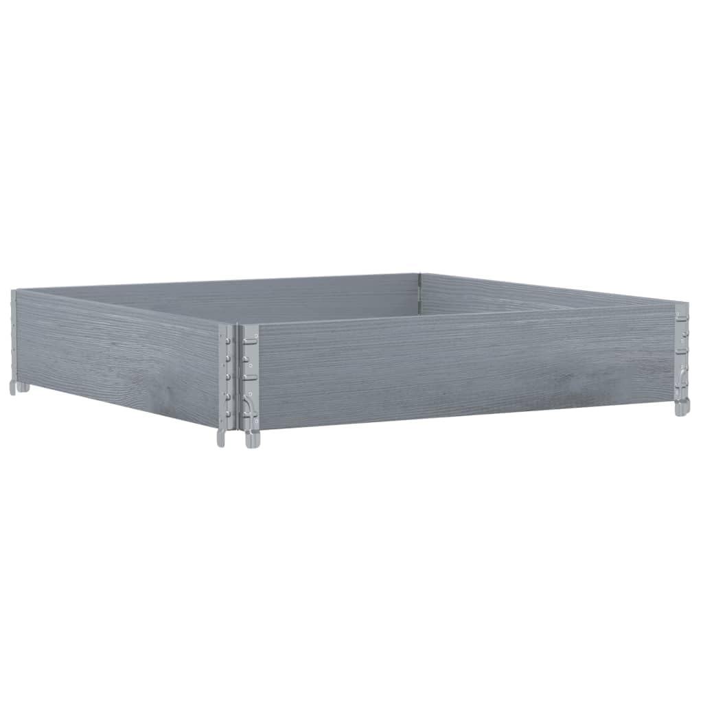 Paretale per Pallet Grigio 100x100 cm in Legno Massello di Pino, Commercio e Industria,Movimentazione di Materiali,Pianali di carico e Pallet, 8.6kg-4010287