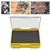 Yiju Fly Fishing Tackle Box Lure Tray Organizer Gear Double Memory Foam Side for Jigs Hooks Hooks Baits Vest Freshwater Saltwater, Yellow