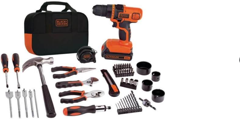 Generic 20V Max Drill & Home Tool Kit, 68 Piece (LDX120PK)