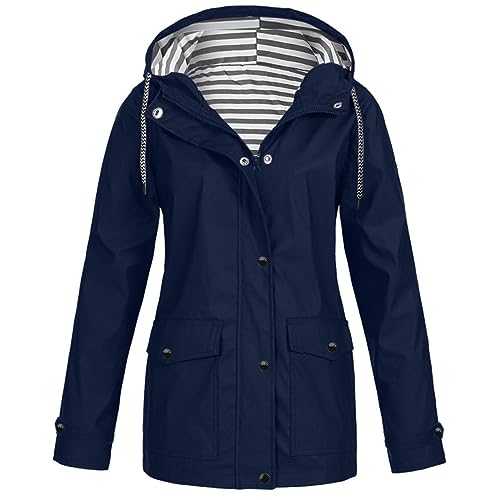 Sudadera con capucha para mujer, chaqueta impermeable con cremallera