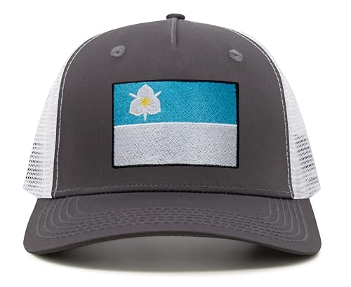 Image of International Tie City Hat for Men and Women, Adjustable Snapback Trucker Baseball Cap with Embroidered Patch