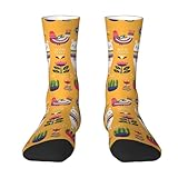 Diseño de color en contraste: calcetín negro + estampado personalizado, el efecto de contraste es más moderno, adecuado para una variedad de estilos de vestir.