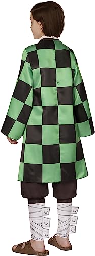 InSpirit Designs Demon Slayer: Kimetsu no Yaiba Kids Tanjiro Komada Costume | Officially Licensed |