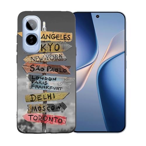LCEHTOGYE �K�p Vivo T5 Pro 5G�p�P�[�X�A�K�p Vivo T5 Pro 5G (6,83")�ƌ݊����̂��钴���^�u���b�N�\�t�gTPU�V���R���Q���P�[�X�ی�J�o�[ - BST17