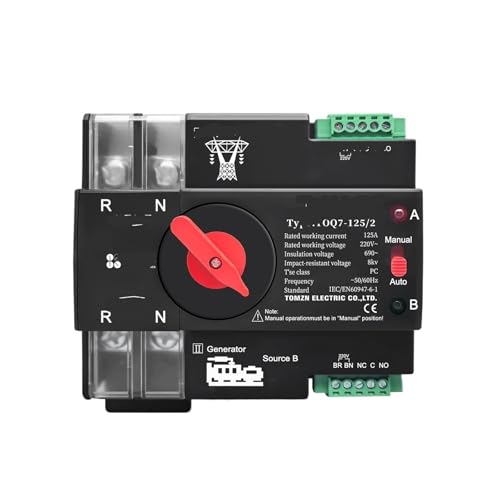 Disjoncteur 2P 220V 63A pour la protection électrique du tableau de maison
