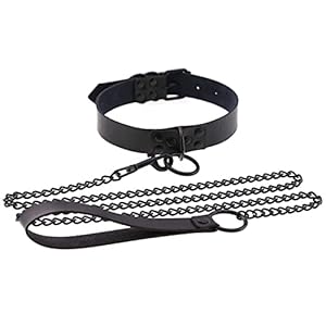 Pu-de Ketting van de Leerpunk Choker, Sexy Goth-Kraagriemen Harnas