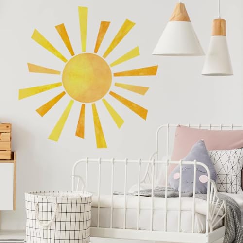 Vinilos Decorativos de Sol Boho Acuarela 41.73x40.55 in miniatura 3