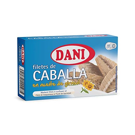 Dani - Caballa (filetes) en aceite de girasol - Pack 12 x 115 gr.