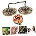 2 Sets Yoga Meditation Ringing The Bell Small Finger Instrument Cymbals Chimes Meditation Relax Bell Cymbal Bell for Religious Ceremony Tibetan Bells Handmade Meditation Bell
