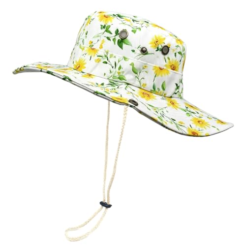 Image of Wide Brim Bucket Hat for Women Girl Men Boy