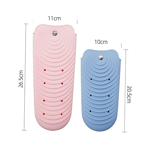 Uonlytech 2pcs Non-Slip Heat Insulation Mat Protective Cover for Hair Curlers and Flat Irons for Safe Storage and Organization miniatura 2