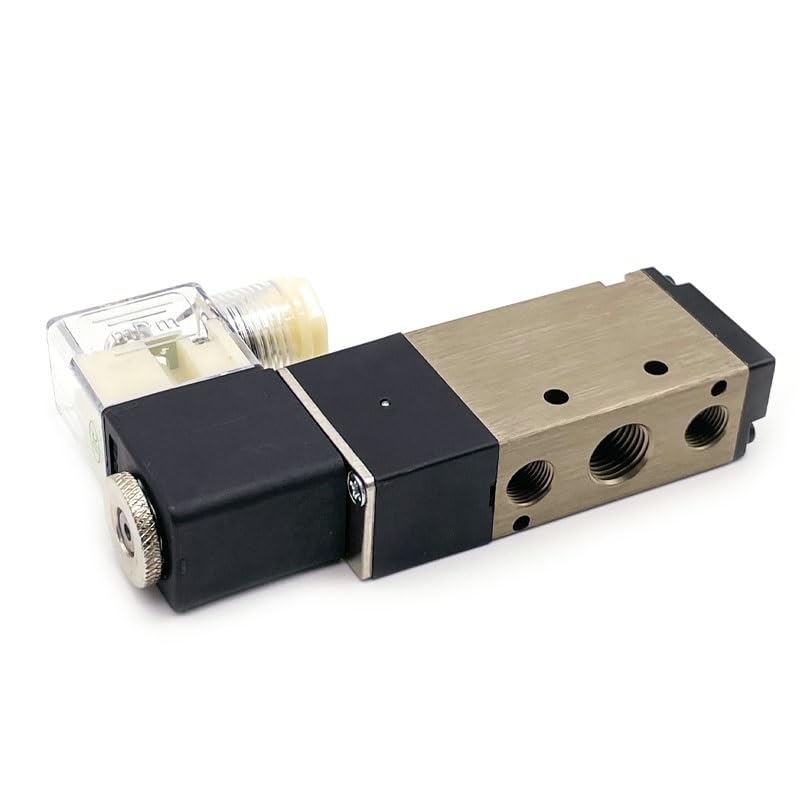 Pneumatyczny zawór elektromagnetyczny 4V210-08/4V310-10/4V410-15 dwupozycyjny pięciokierunkowy z okuciami 1 szt. (4V410-15 10mm)