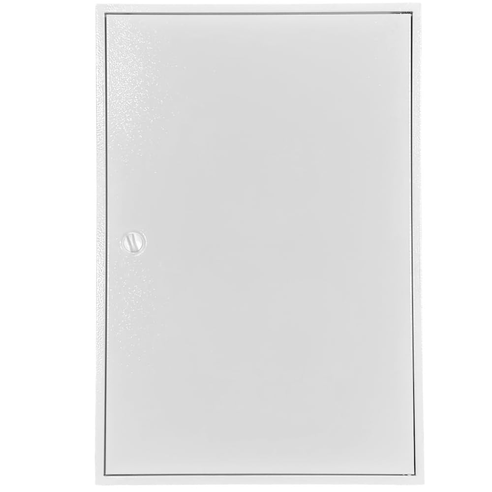 WITTKOWARE Aufputz Wandverteiler Komplettschrank, IP43, Stahlblech pulverbeschichtet, Farbe RAL9010 (reinweiß), Tiefe 140 mm, 2x5-reihig, 120TE (24TE Klemmraum)