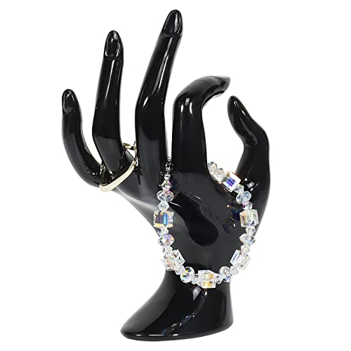 DI QIU REN Black Hand Form Stand Displays Rings Bracelets Watches & Chains