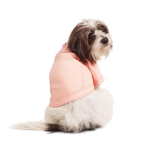 Youly Pink Denim Jacket for Dogs, Small