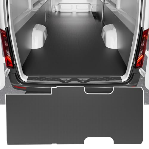 powoq 170WB Cargo Mat Compatible with 2006-2025 Mercedes-Benz Sprinter Trunk Mat Long Series Vans Only Cargo Floor Liner TPE Trunk Liner Replacement for 2006-2025 Mercedes Benz Sprinter Accessories