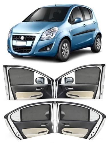 Image of Autofact Car Sunshades for Maruti Ritz, UV Protection, Useful Car Accessories, Custom fit Sun Shades for Side Windows, Set of 4