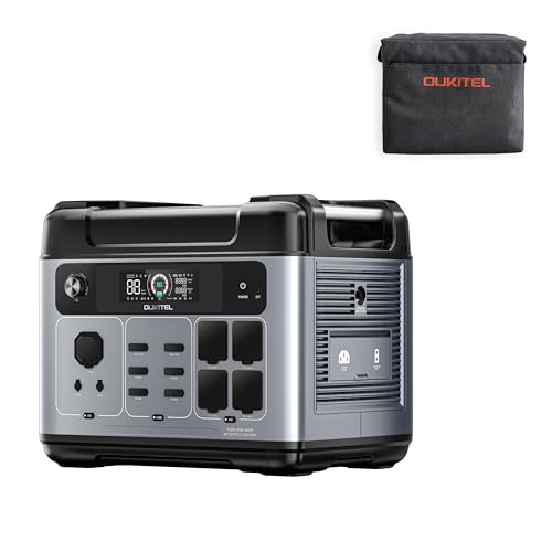 OUKITEL P2001 Plus Portable Power Station 2048Wh, 2400W Solar Generator, LiFePO4 Battery Solar Powered Generator, 1800W Super Fast Charging for Camping, Home, RV, Emergency (Solar Panel Optional)