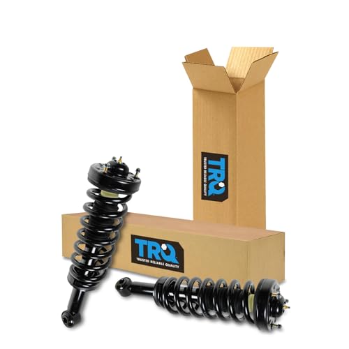 Image of TRQ Front Driver Side Strut and Spring Assembly Set Loaded Pre-Assembled | For 07-13 Ford Expedition 07-13 Lincoln Navigator