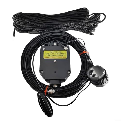 Antena EFHW 8 bandas resistente a la intemperie con soporte SSB de 150W para HF 7