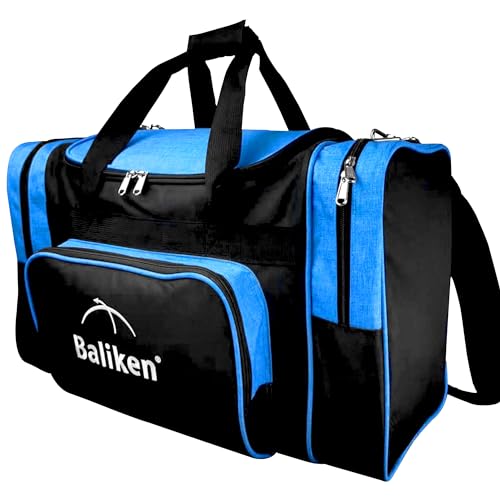BALIKEN 2 Ball Bowling Tote Bag - Holds Two Bowling Balls One Pair of Bowling Shoes Up to Mens 16 Shoes and One Pair Up to Mens 13 Shoes…