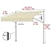 REALN 2x1.2m Awnings for Patio, Retractable Awning, 100% Polyester Made Outdoor Canopy - for Patio/Balcony/Yard (Color : Beige, Size : 78.7in/2m)